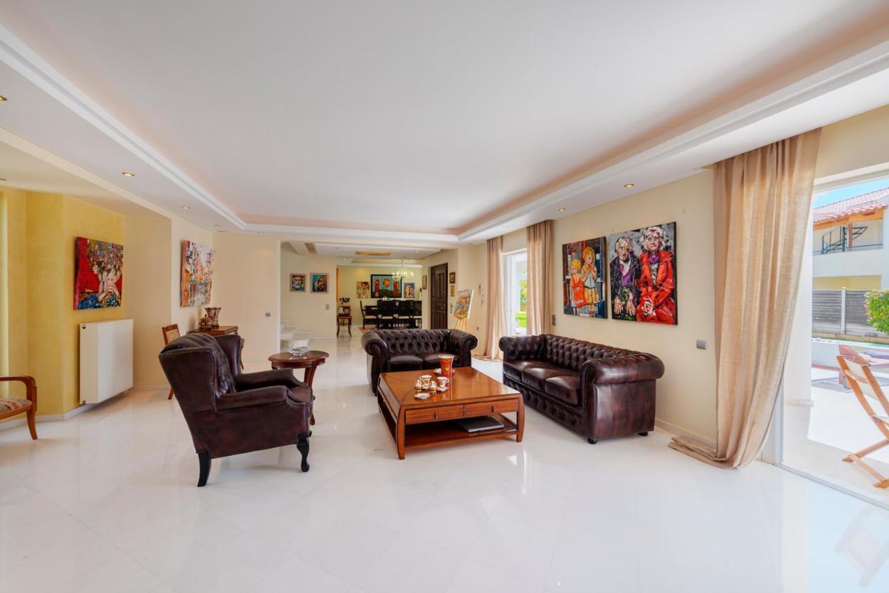 The Painters Luxurious Villa Anáviszosz Kültér fotó